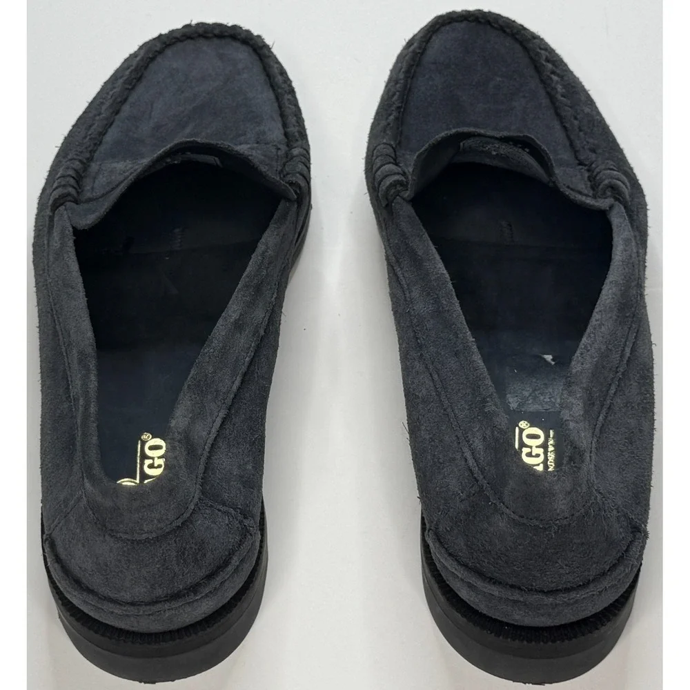 Sebago Classic Dan Flesh‎ Out Men's Gray Suede Penny Loafers Size 12.5 R
